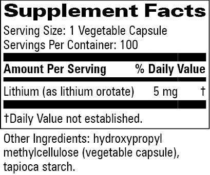 Lithium Orotate 5mg