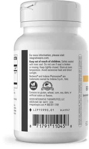 Nature's Way® | Berberine Phytomax - left side of pack Sku:15990