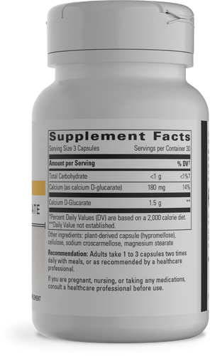 Nature's Way® | Calcium D-Glucarate - right side of pack Sku:146006