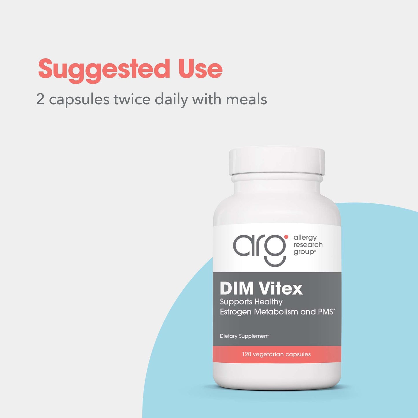 DIM Vitex - suggexted use: 2 capsules twice daily with meals