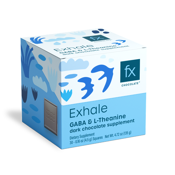 Fx Chocolate® Exhale-30 Count Chocolate supplement facts image
