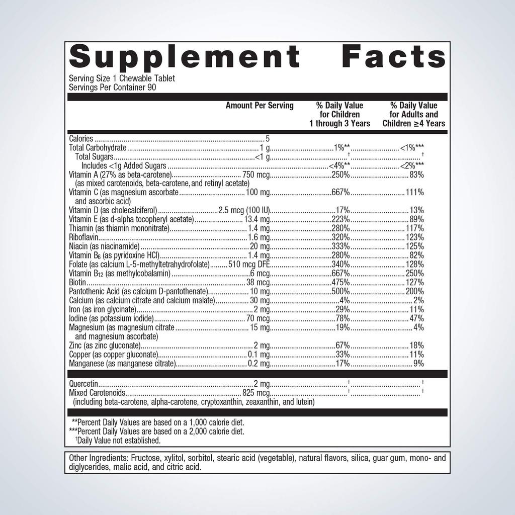 Multigenics® Chewable Multivitamin