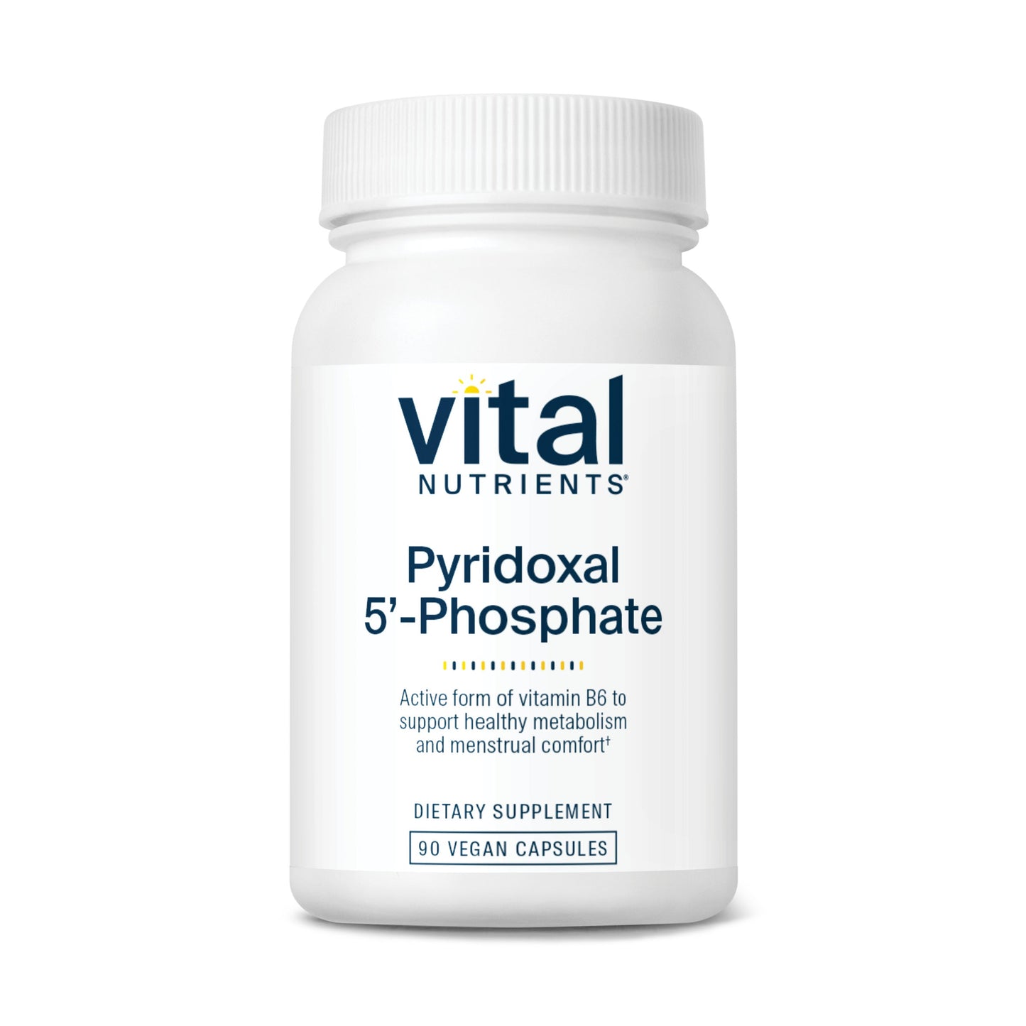 Vital Nutrients Pyridoxal-5 Phosphate 50mg/serving dietary supplement.