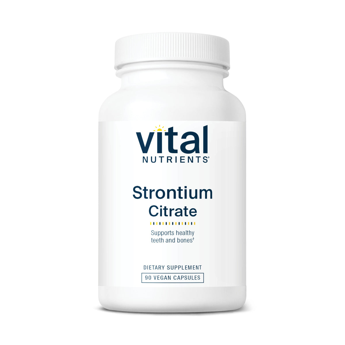 Vital Nutrients Strontium Citrate dietary supplement.
