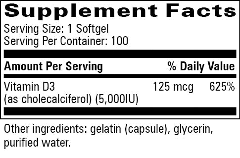 Vitamin D3 5,000