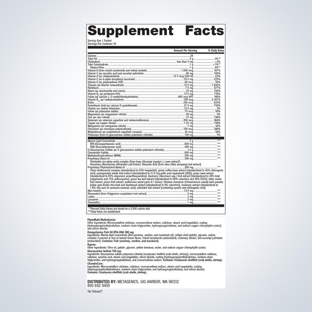 Wellness Essentials® Active Daily Packs