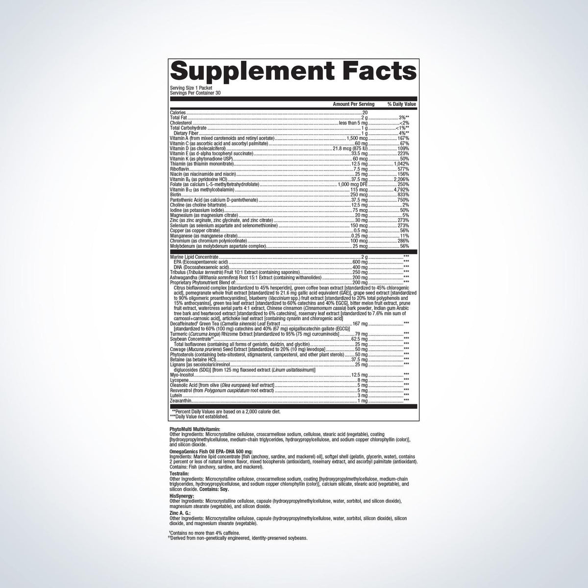 Wellness Essentials® Men's Vitality Daily Packs