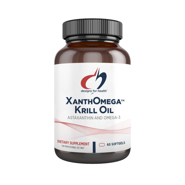 XanthOmega™ Krill Oil 60 softgels supplement facts image