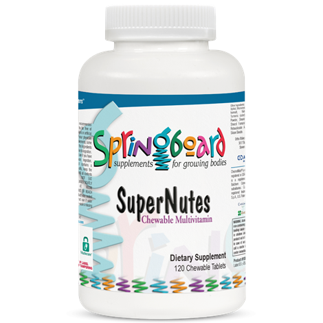 SuperNutes supplement facts image