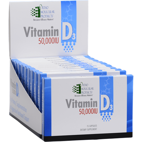 Vitamin D3 50,000 IU supplement facts image