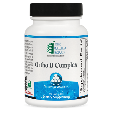 Ortho B Complex supplement facts image
