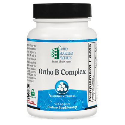 Ortho B Complex supplement facts image