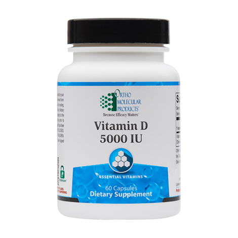 Vitamin D 5,000 IU supplement facts image