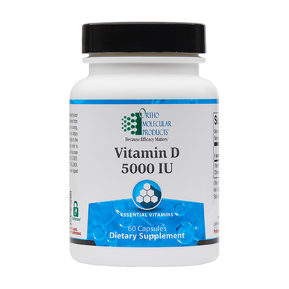 Vitamin D 5,000 IU supplement facts image