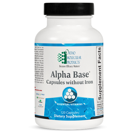 Alpha Base® Capsules without Iron supplement facts image