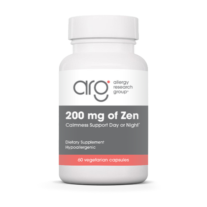 Allergy Research Group 200 mg of Zen – 60 vegetarian capsules bottle front label