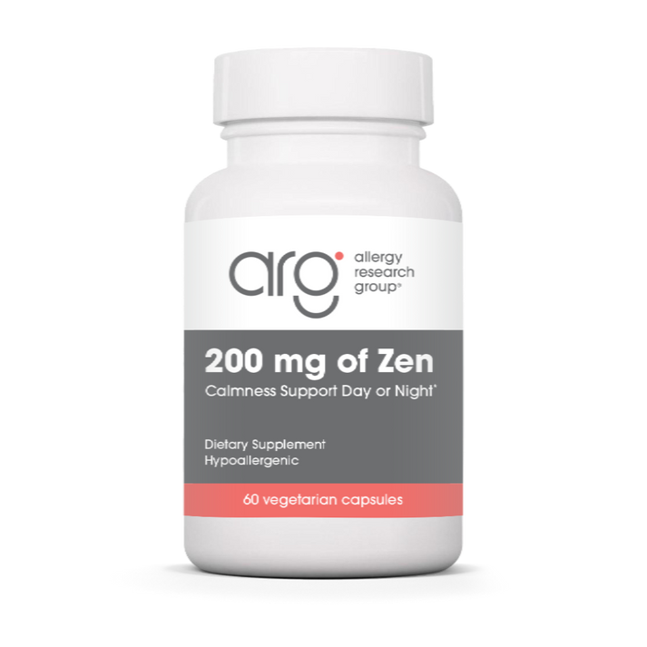Allergy Research Group 200 mg of Zen – 60 vegetarian capsules bottle front label
