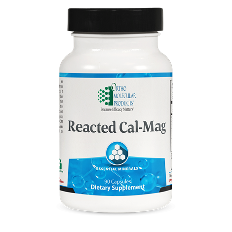 Reacted Cal-Mag supplement facts image