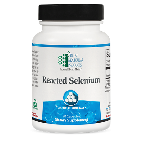 Reacted Selenium supplement facts image