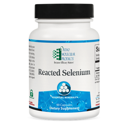 Reacted Selenium supplement facts image