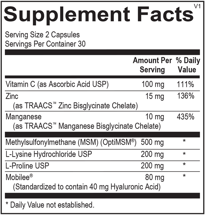 Collagen Factors supplement facts image