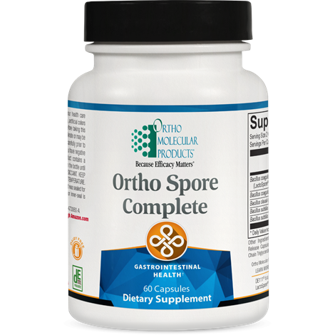 Ortho Spore Complete supplement facts image