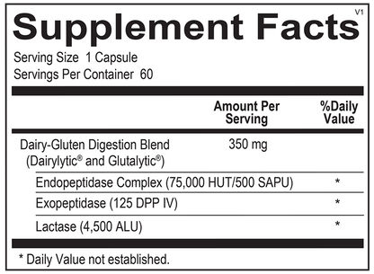 DG Protect supplement facts image