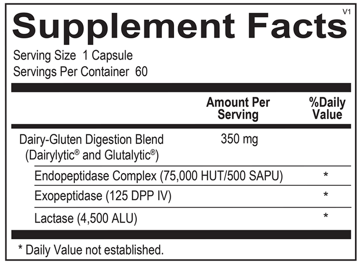DG Protect supplement facts image