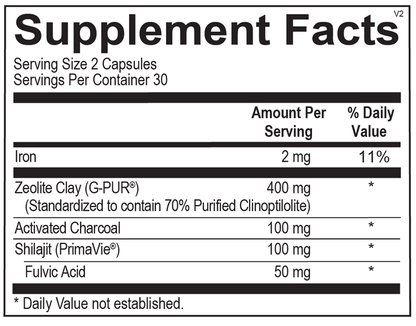 Z-Binder® supplement facts image
