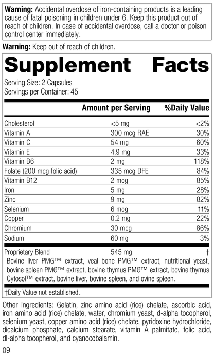 Immuplex®, 90 Capsules, Rev 06 Supplement Facts