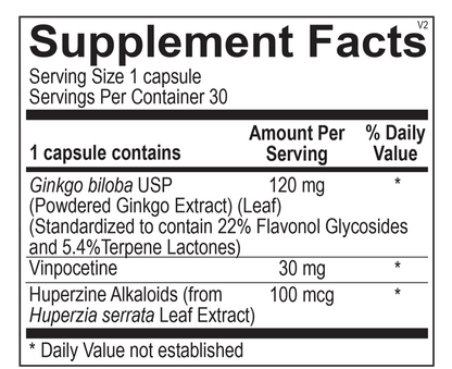 Membrin supplement facts image