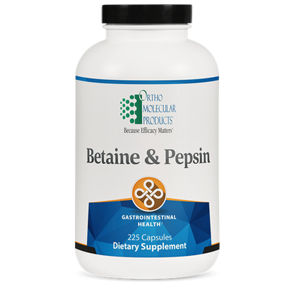 Betaine & Pepsin supplement facts image