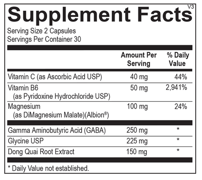GABAnol supplement facts image