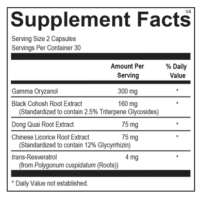 Femarin supplement facts image