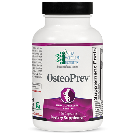 OsteoPrev supplement facts image