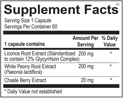 Balance supplement facts image