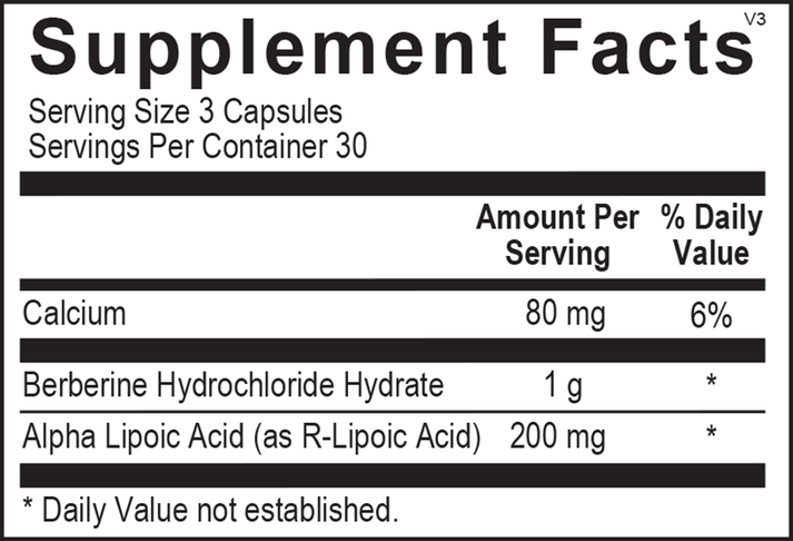 CM Core® supplement facts image