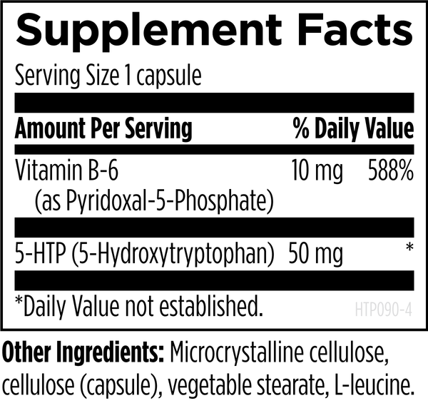 5-HTP Synergy™ 90 capsules supplement facts image