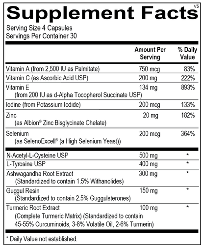 Thyrotain® supplement facts image