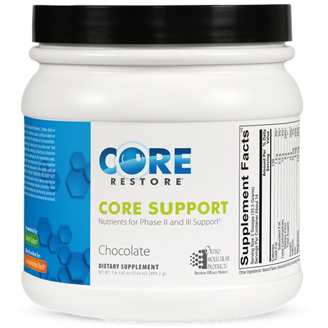 Core Support - Chocolate supplement facts image