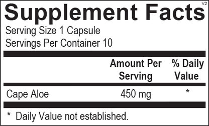 Super Aloe 450 Blister Packs supplement facts image