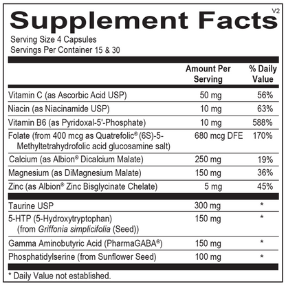 Cerenity® PM supplement facts image