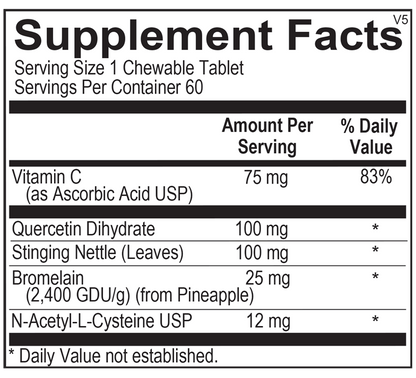 D-Hist Jr. supplement facts image