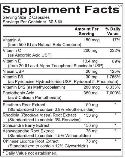 Adapten-All® supplement facts image