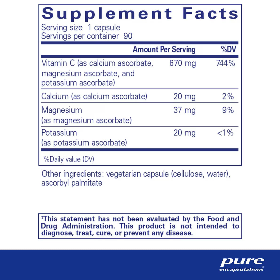 Buffered Ascorbic Acid Capsules