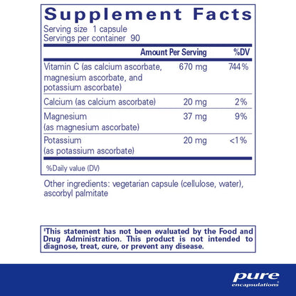 Buffered Ascorbic Acid Capsules