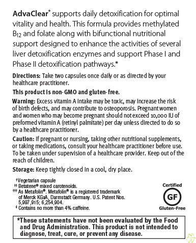 Metagenics Formula: ADV126 - Recommended Use