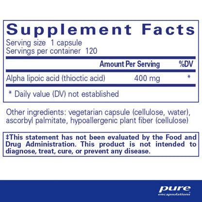 Alpha Lipoic Acid 400 mg