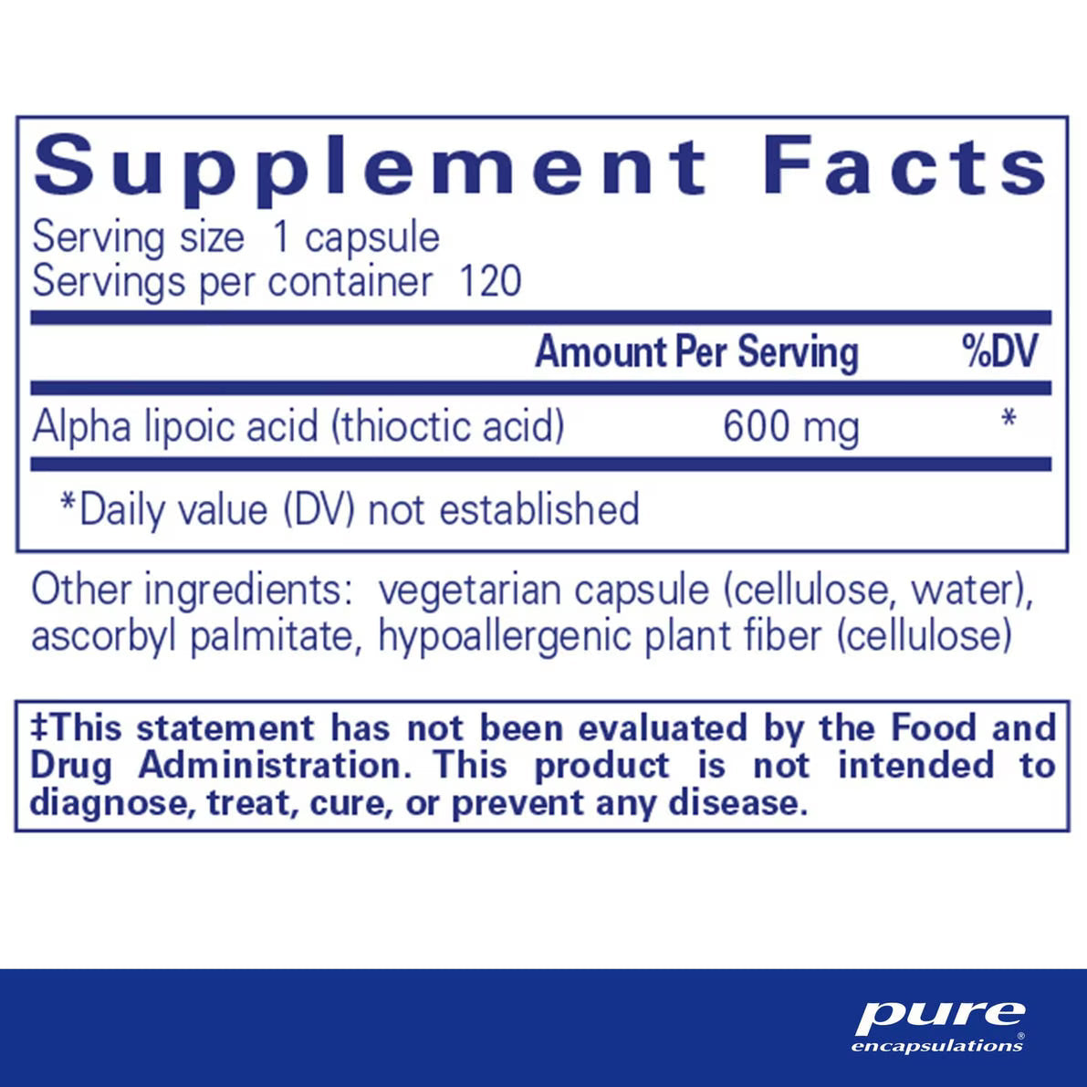 Alpha Lipoic Acid 600 mg
