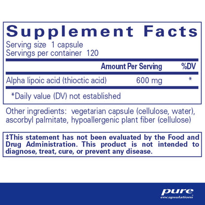 Alpha Lipoic Acid 600 mg